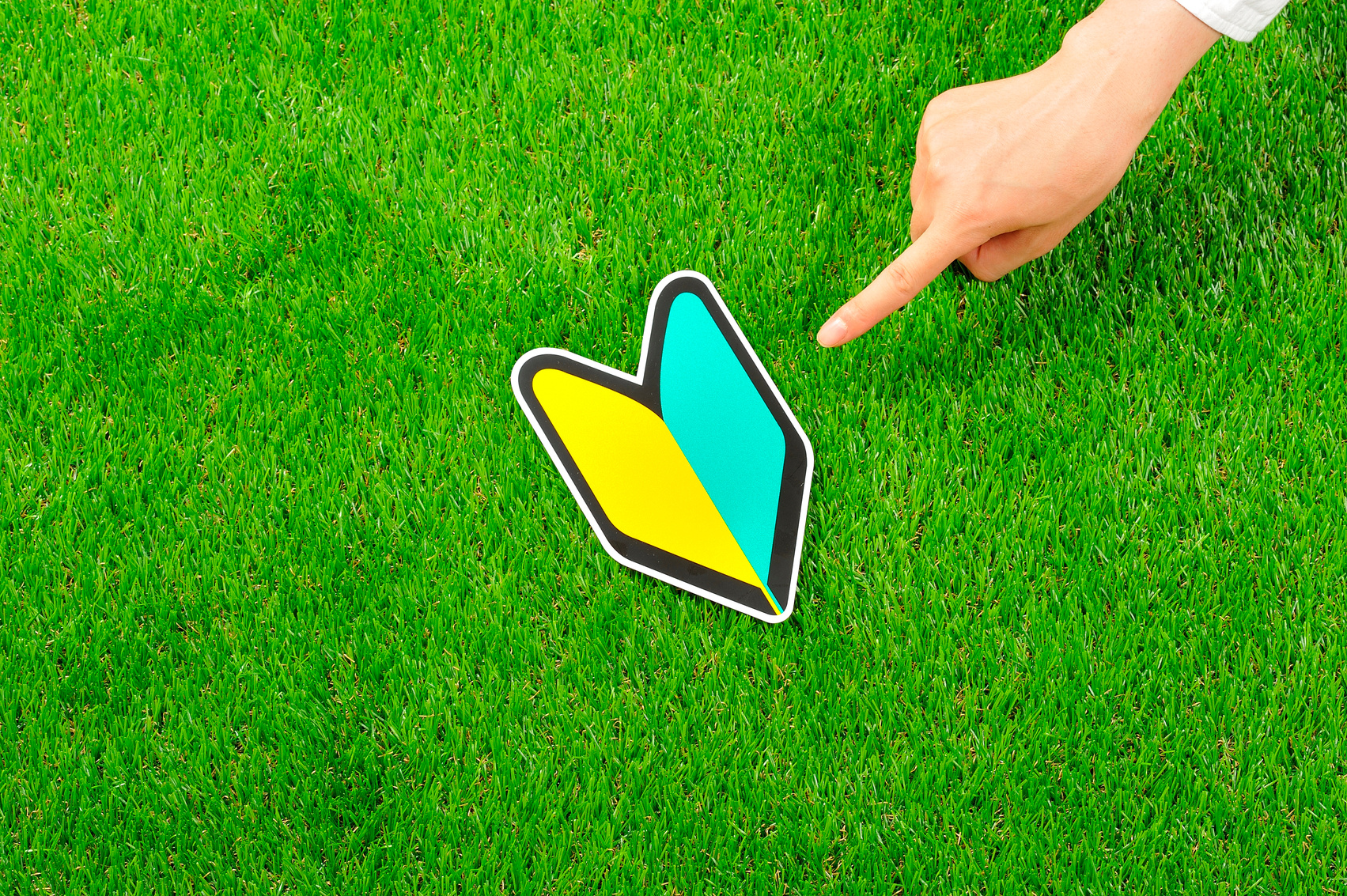 Beginner's mark of human hands